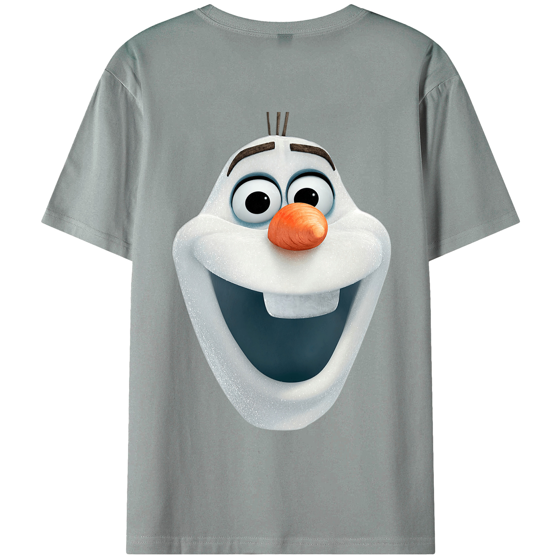 （画像用） アナと雪の女王 アンナ エルサ Frozen Anna Elsa 綿100％ メンズ半袖Tシャツ（バックプリント） 通気性